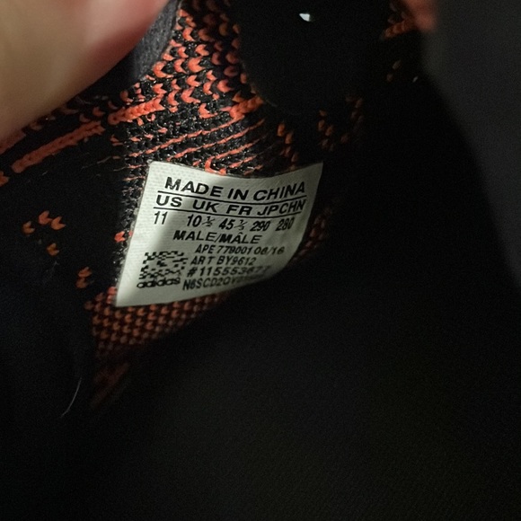 adidas Yeezy Boost SPLY 350 v2 Core Red Black Original Release Prime Knit 11 US - Picture 11 of 11
